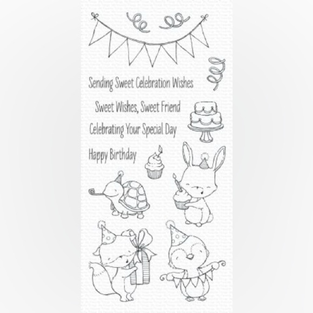 MFT stamps Sending Sweet Celebration Wishes